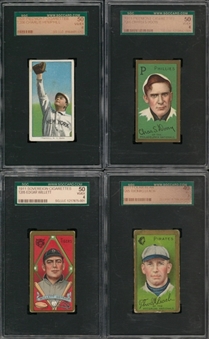 1909-1932 Vintage "Grab Bag" Graded Collection (10 Different) Including Ruth and Johnson